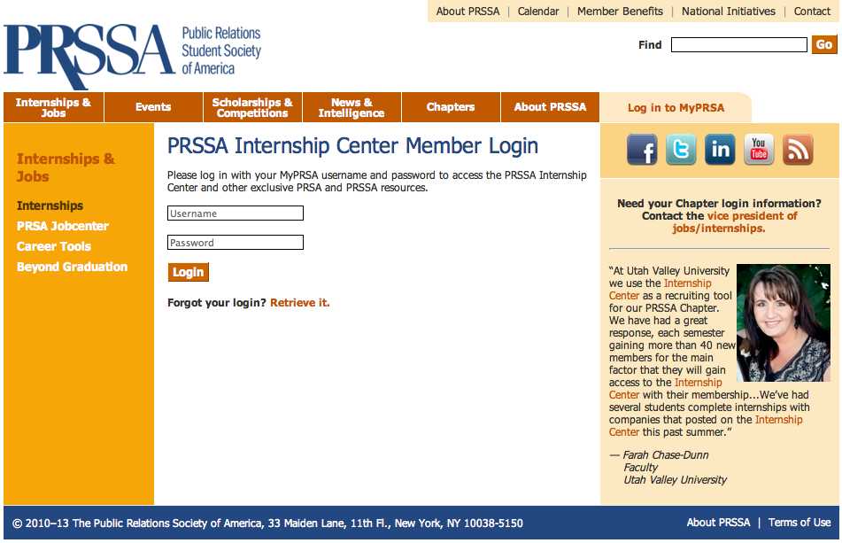 The PRSSA Internship Center Unveiled: Three New Features