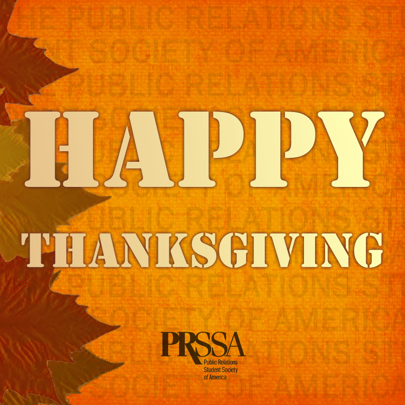 PRSSA Gives Thanks for Thanksgiving