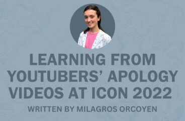 Learning from YouTubers’ Apology Videos at ICON 2022