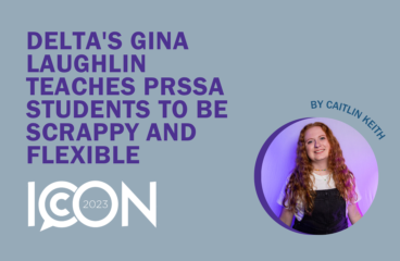 Delta’s Gina Laughlin teaches PRSSA students to be scrappy and flexible.