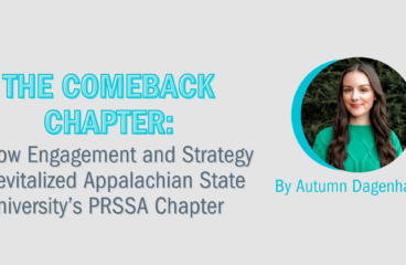 The Comeback Chapter: How Engagement and Strategy Revitalized Appalachian State University’s PRSSA Chapter